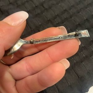 Vintage spoon brooch